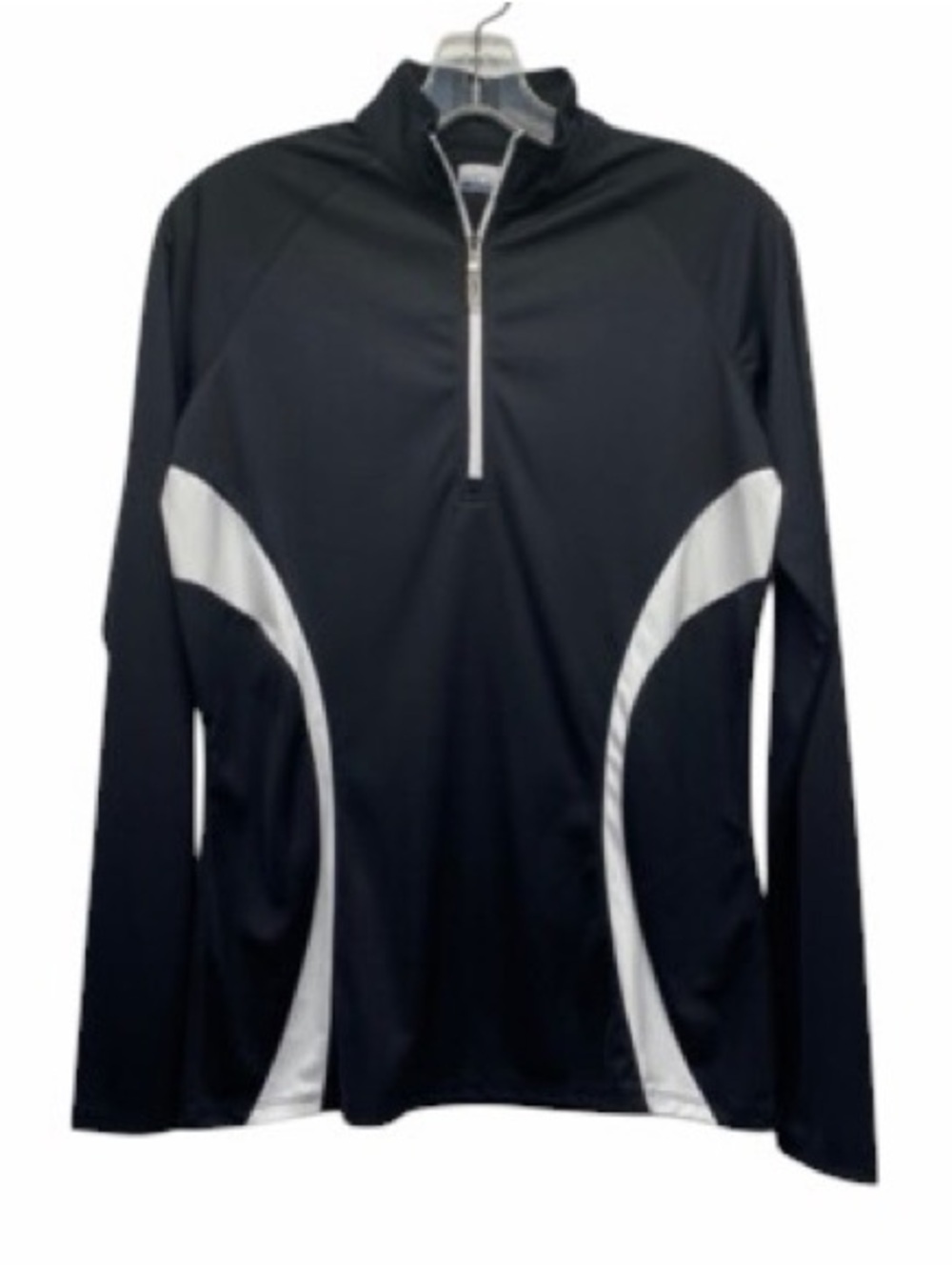 Callaway Women's Black & White 1/4 Zip Up Athletic Jacket Pullover Size Large